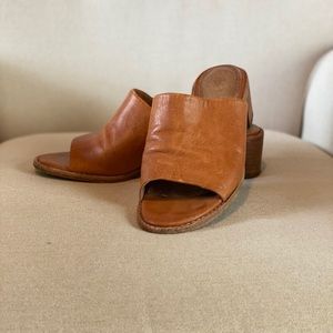 Frye leather mules